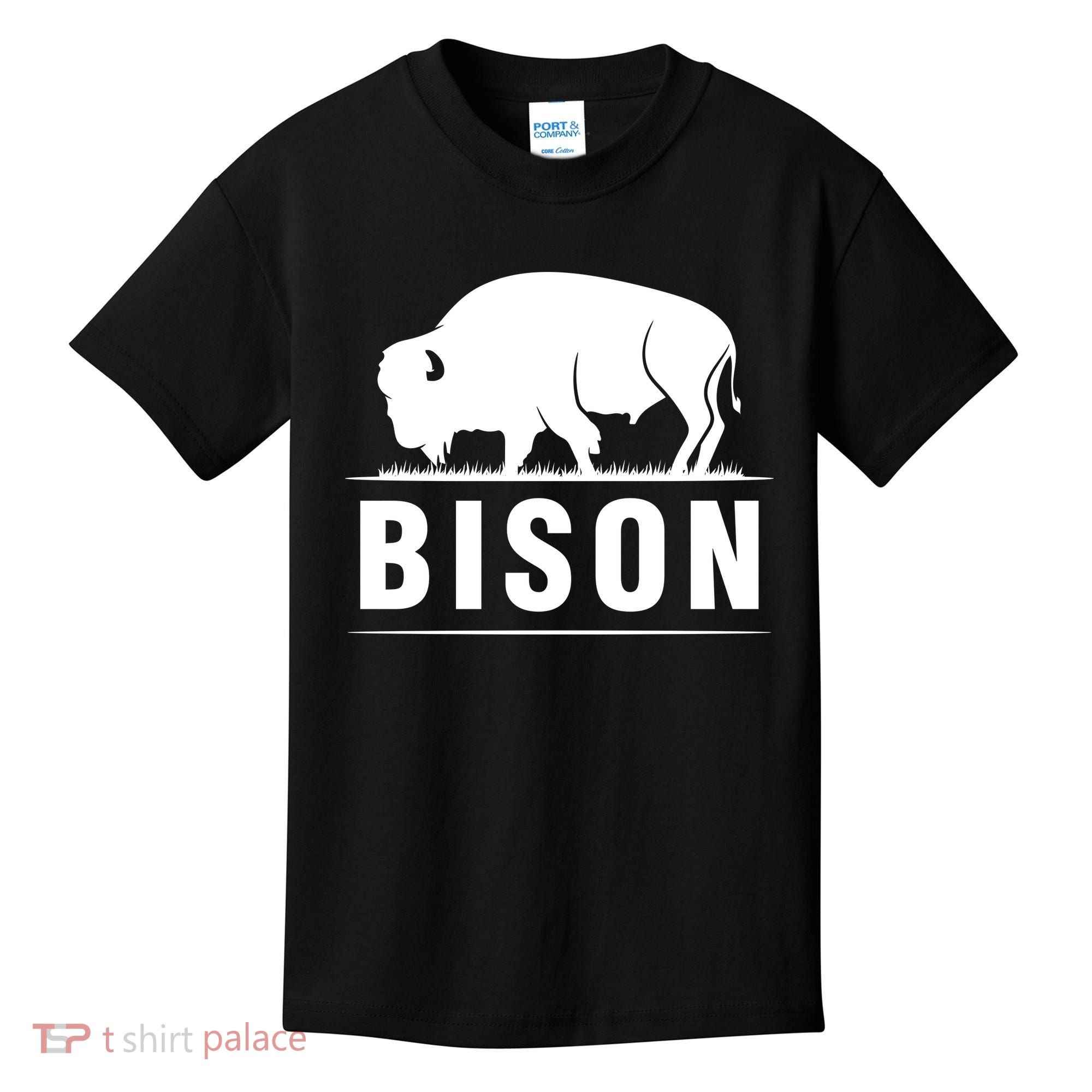 Simple Bison Logo Kids T-Shirt