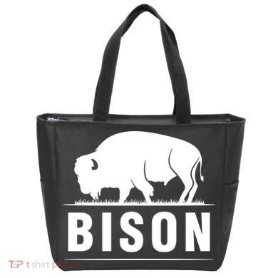 Simple Bison Logo Tote Bag