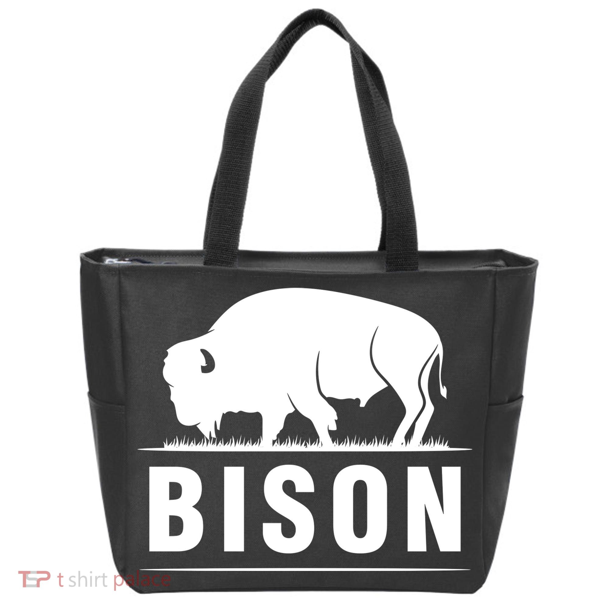 Simple Bison Logo Tote Bag