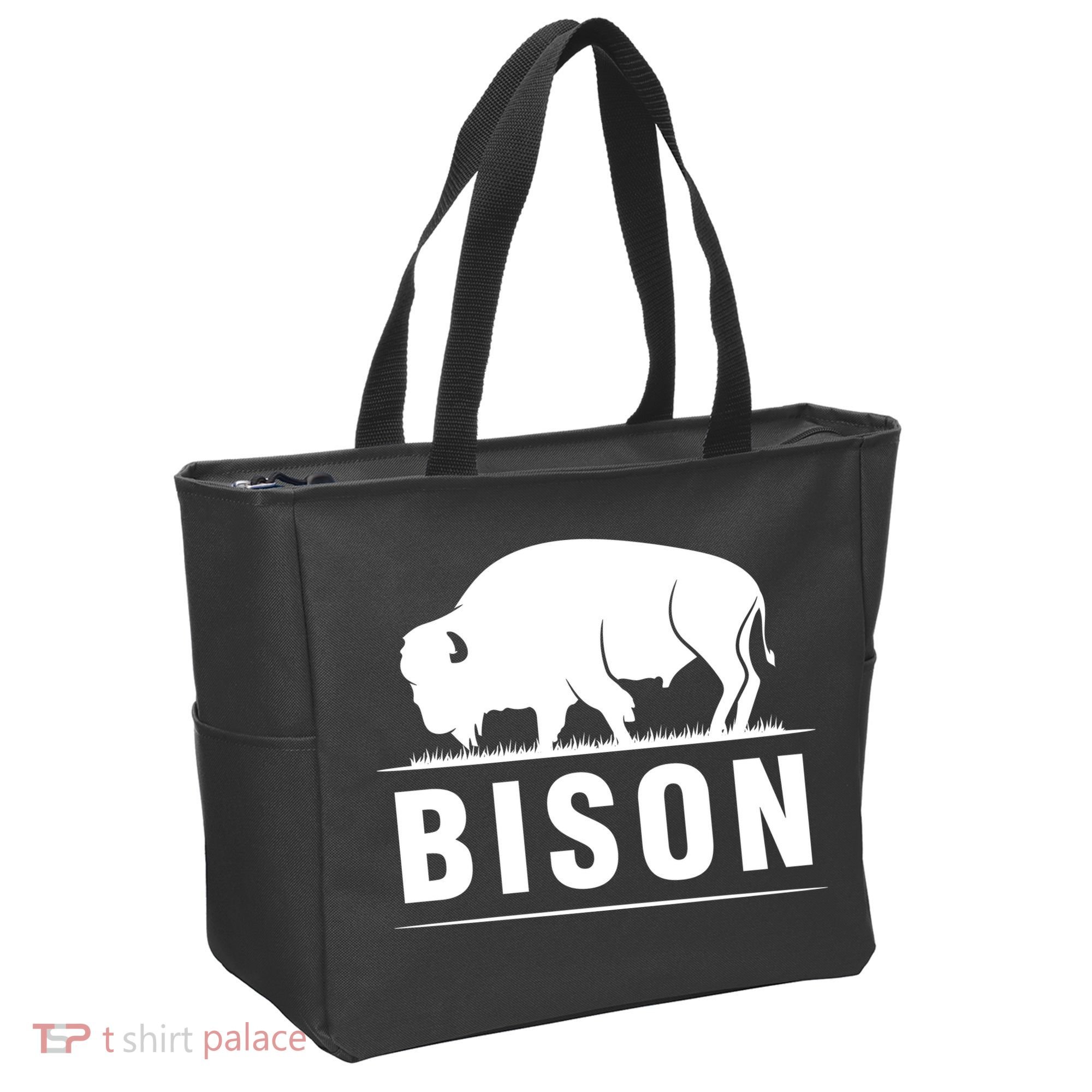 Simple Bison Logo Tote Bag