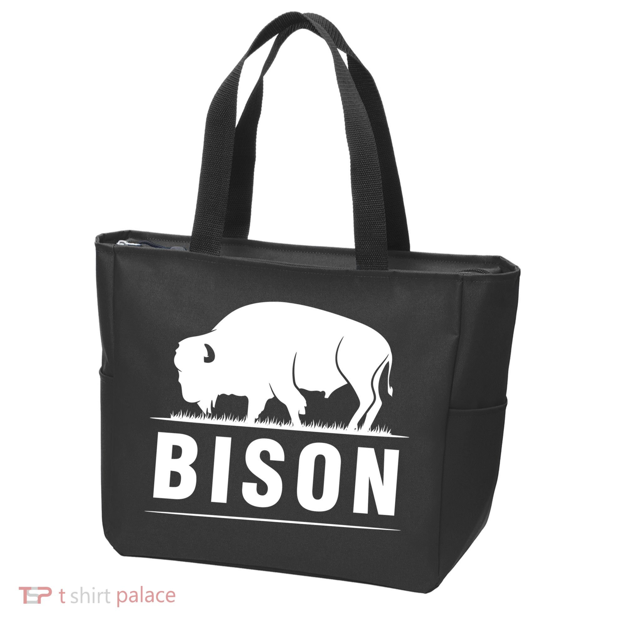 Simple Bison Logo Tote Bag