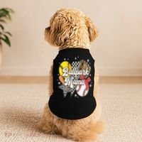 Softball Baseball Mama Game Day Ballpark Mama Mothers Day Doggie Tank thumb 2