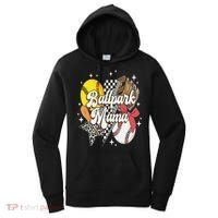 Softball Baseball Mama Game Day Ballpark Mama Mothers Day Women's Hoodie thumb 0