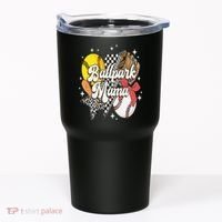 Softball Baseball Mama Game Day Ballpark Mama Mothers Day Tumbler thumb 0