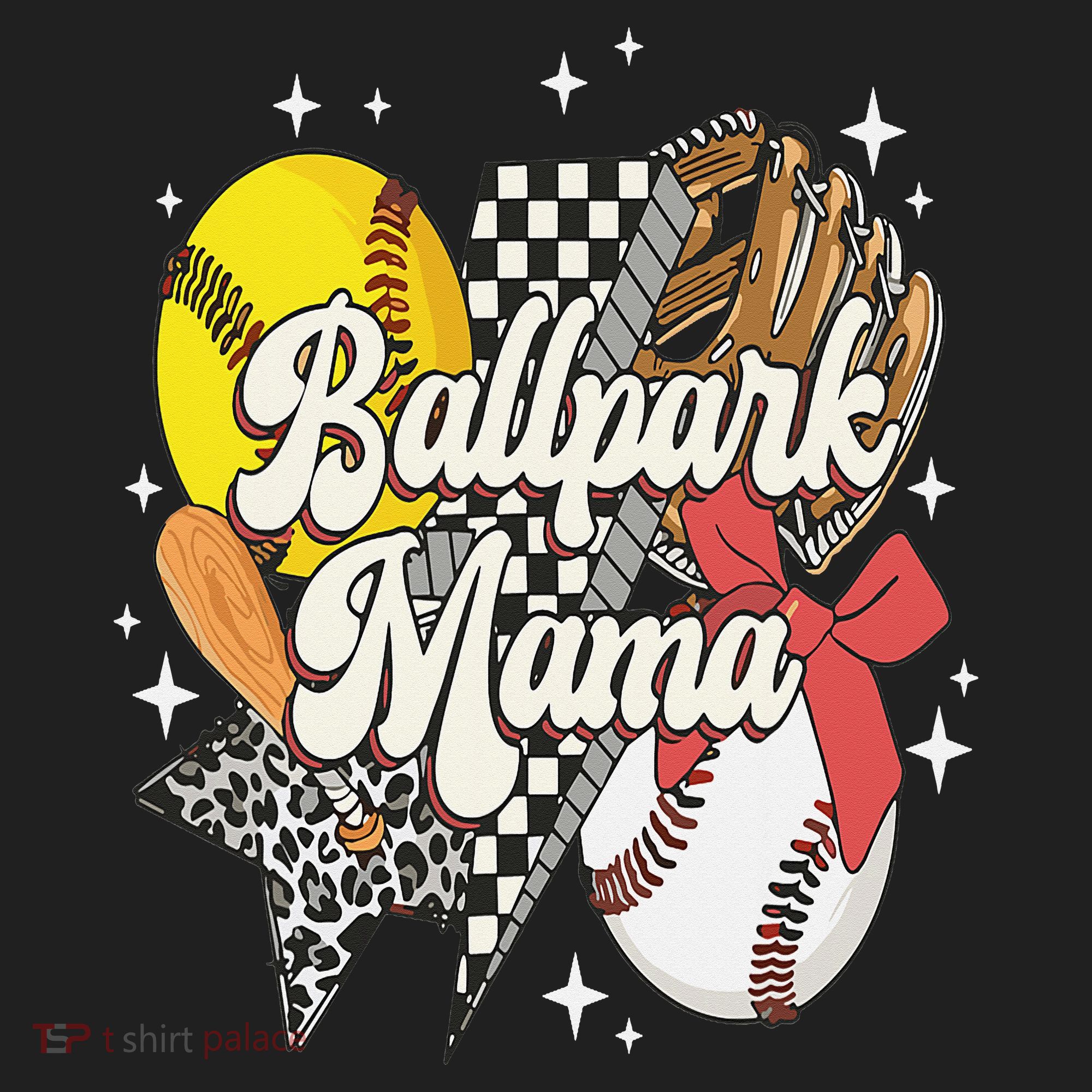 Softball Baseball Mama Game Day Ballpark Mama Mothers Day Tumbler