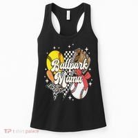 Softball Baseball Mama Game Day Ballpark Mama Mothers Day Women's Tank Top thumb 0