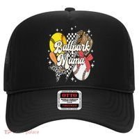 Softball Baseball Mama Game Day Ballpark Mama Mothers Day Hat thumb 0