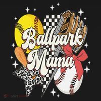 Softball Baseball Mama Game Day Ballpark Mama Mothers Day Visor thumb 3