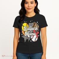 Softball Baseball Mama Game Day Ballpark Mama Mothers Day Women's T-Shirt thumb 4