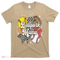 Softball Baseball Mama Game Day Ballpark Mama Mothers Day T-Shirt thumb 0