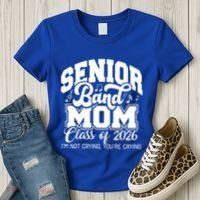 Senior Band Mom 2026 Class Of 2026 Cheer Band Meaningful Gift Women's T-Shirt thumb 3