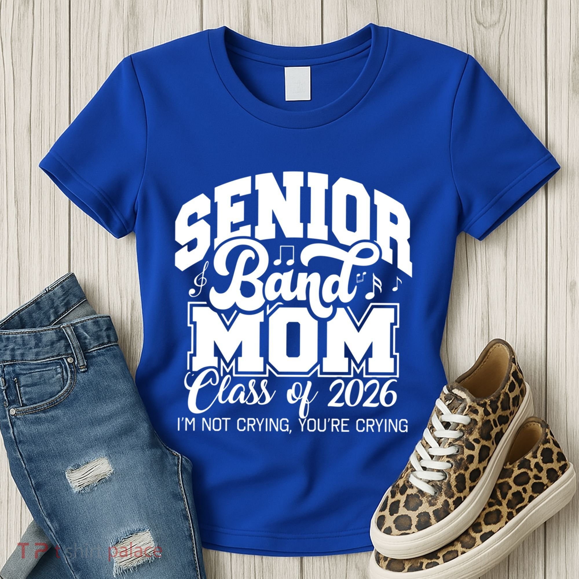 Senior Band Mom 2026 Class Of 2026 Cheer Band Meaningful Gift Women's T-Shirt