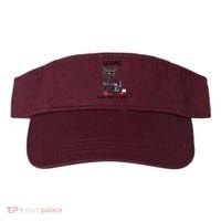 Sewing Because Murder Is Wrong Funny Cat Visor thumb 0