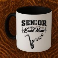 Senior Band Mom 2026 Saxophone Marching Band Class Of 2026 Gift Coffee Mug thumb 2