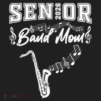 Senior Band Mom 2026 Saxophone Marching Band Class Of 2026 Gift Beanie thumb 2
