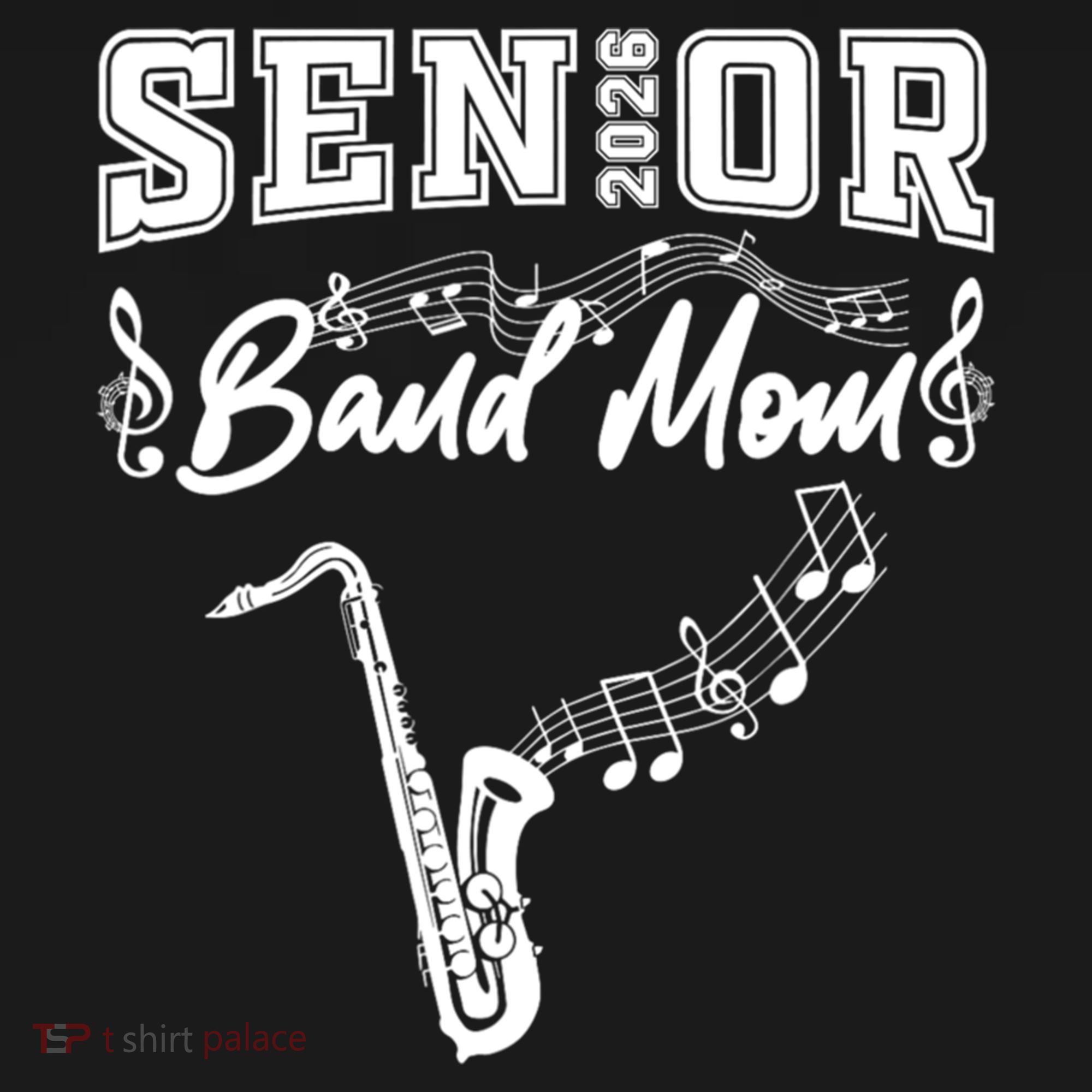 Senior Band Mom 2026 Saxophone Marching Band Class Of 2026 Gift Ornament