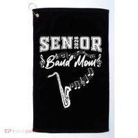 Senior Band Mom 2026 Saxophone Marching Band Class Of 2026 Gift Golf Towel thumb 0
