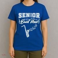 Senior Band Mom 2026 Saxophone Marching Band Class Of 2026 Gift T-Shirt thumb 4