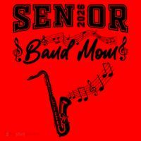 Senior Band Mom 2026 Saxophone Marching Band Class Of 2026 Gift Santa Hat thumb 1