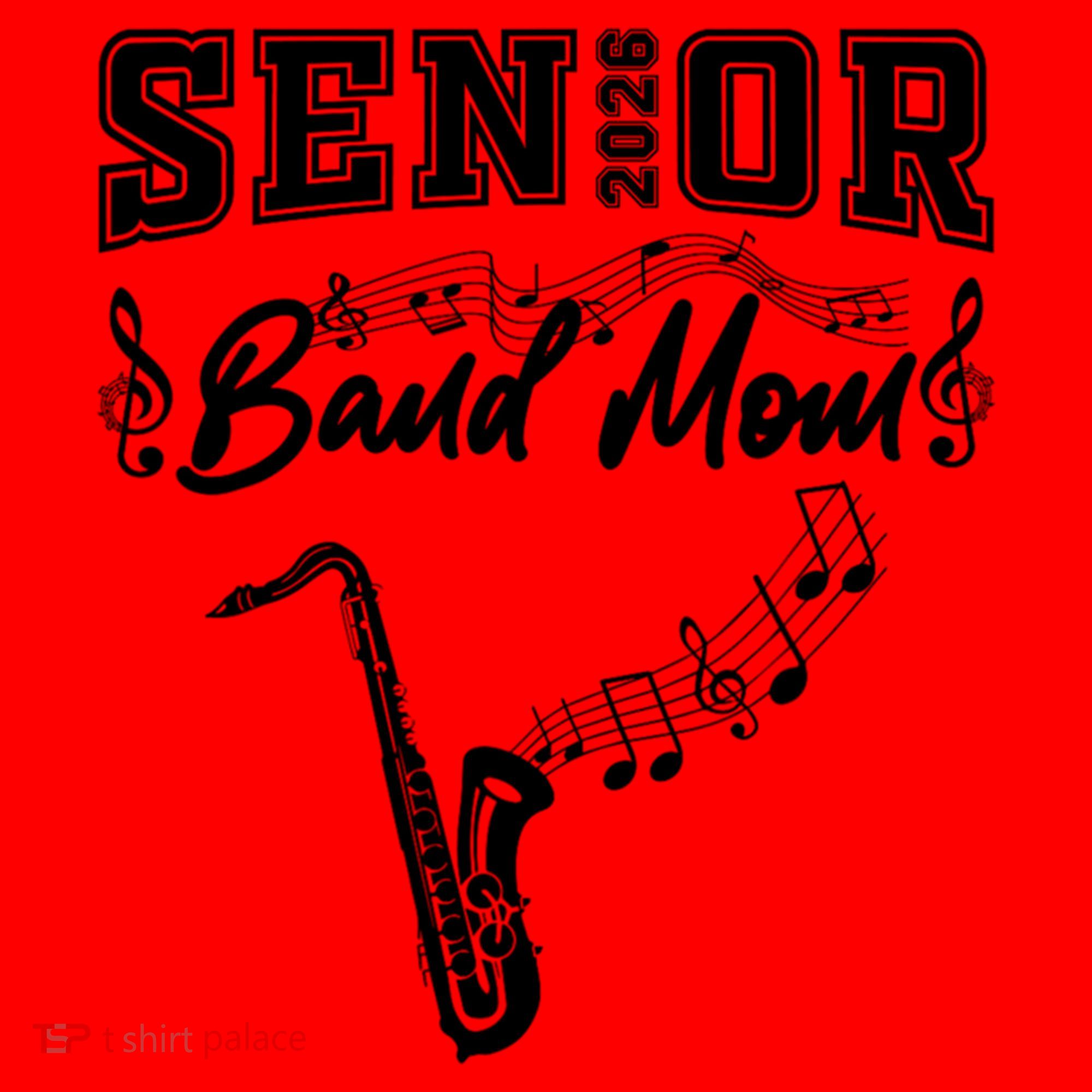 Senior Band Mom 2026 Saxophone Marching Band Class Of 2026 Gift Santa Hat
