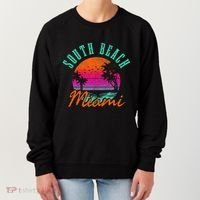 South Beach Miami Retro Florida Usa Souvenir Women's Sweatshirt thumb 0