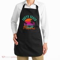 South Beach Miami Retro Florida Usa Souvenir Apron thumb 2