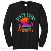 South Beach Miami Retro Florida Usa Souvenir Sweatshirt thumb 0