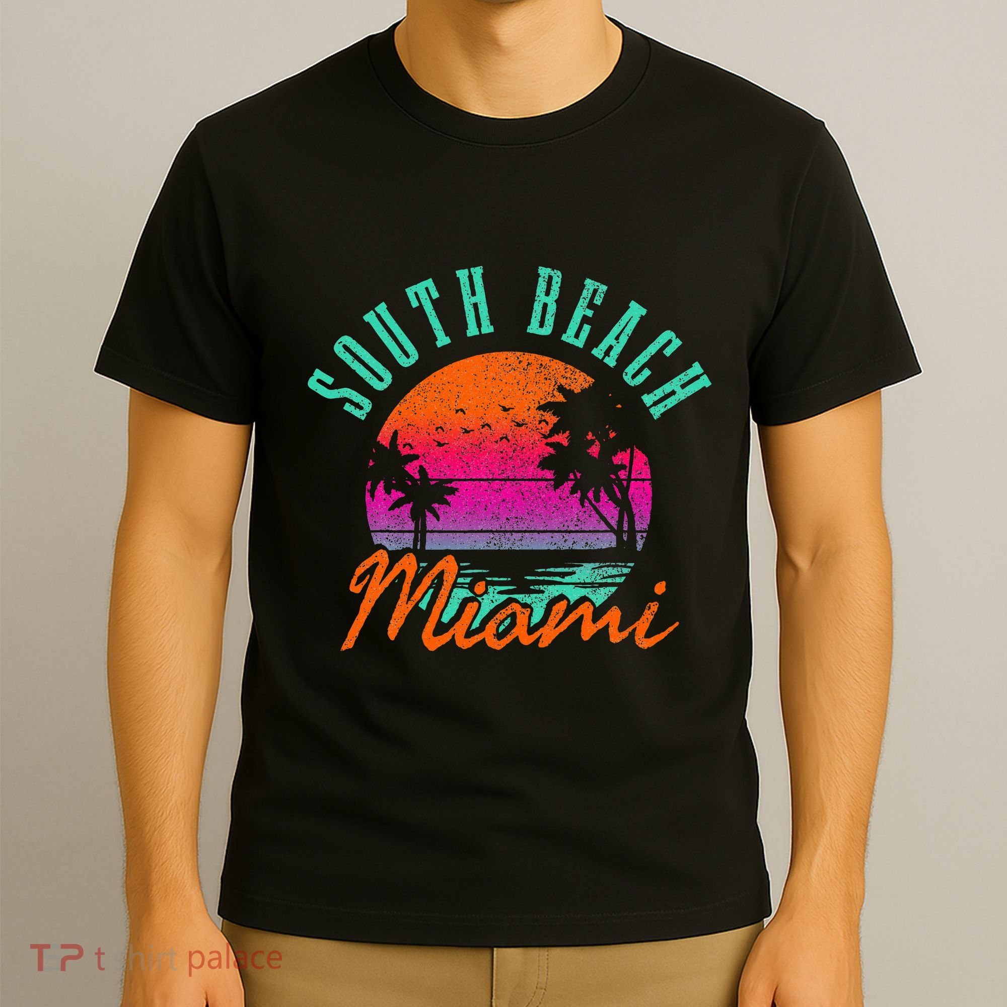 South Beach Miami Retro Florida Usa Souvenir T-Shirt
