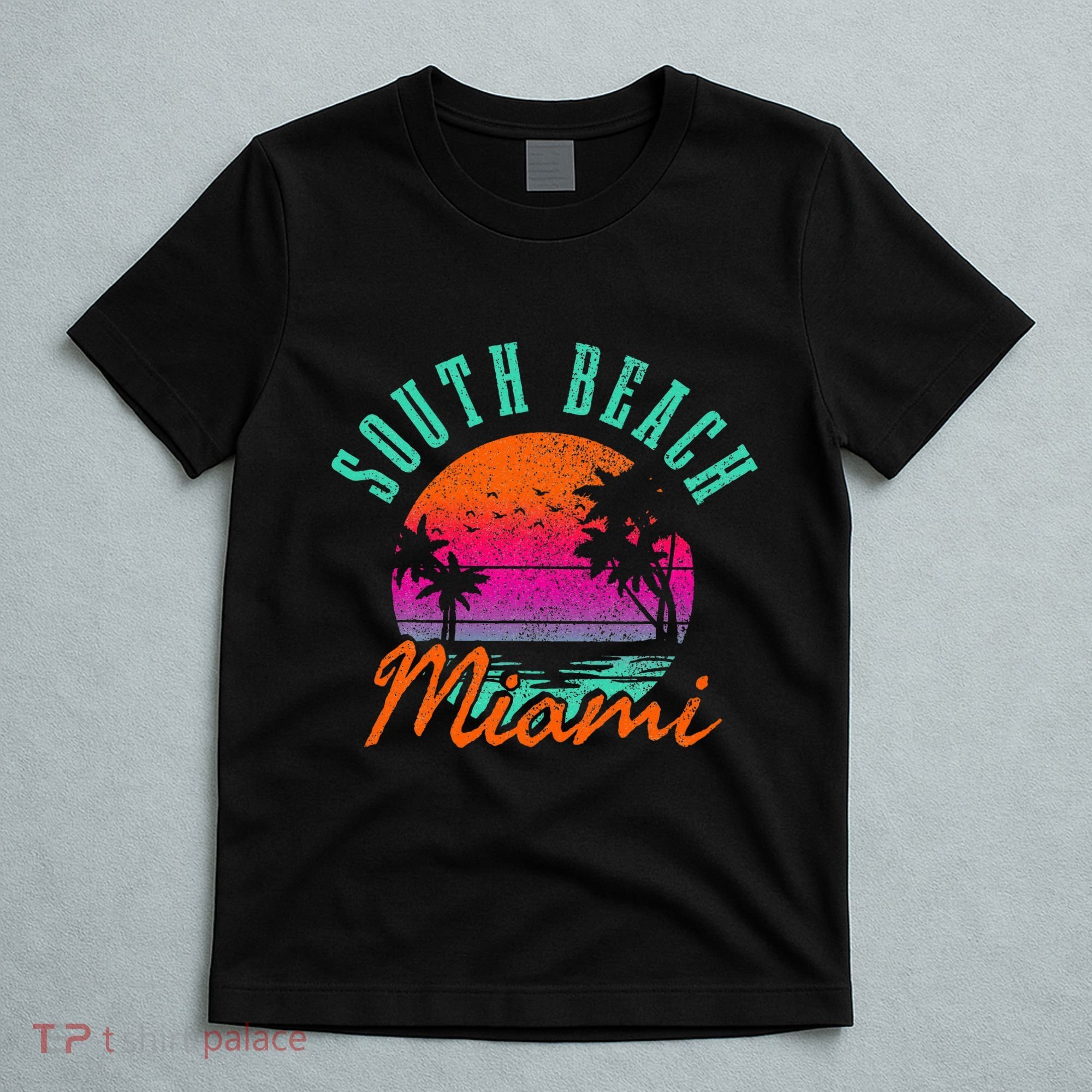 South Beach Miami Retro Florida Usa Souvenir T-Shirt