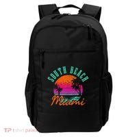 South Beach Miami Retro Florida Usa Souvenir Backpack thumb 0