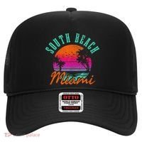 South Beach Miami Retro Florida Usa Souvenir Hat thumb 0