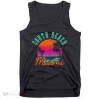 South Beach Miami Retro Florida Usa Souvenir Tank Top thumb 0