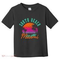 South Beach Miami Retro Florida Usa Souvenir Toddler T-Shirt thumb 0