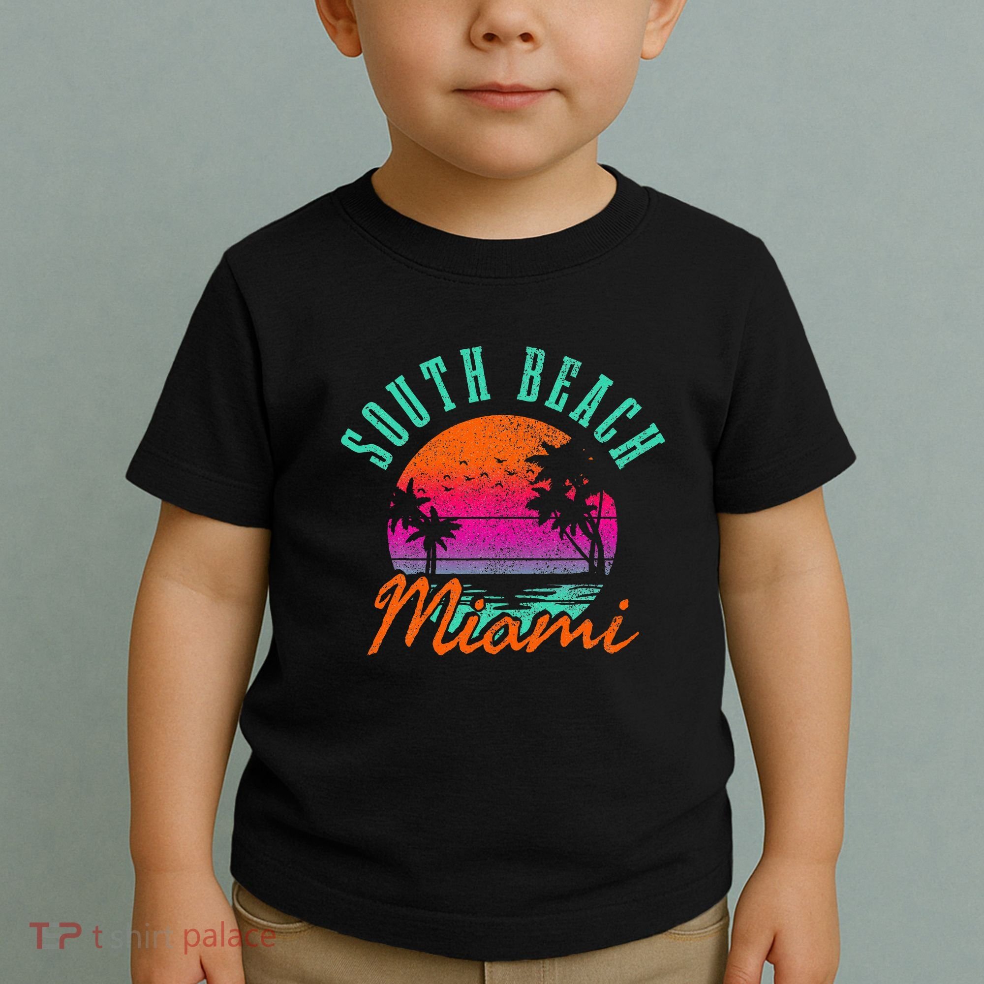 South Beach Miami Retro Florida Usa Souvenir Toddler T-Shirt