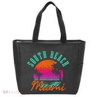 South Beach Miami Retro Florida Usa Souvenir Tote Bag thumb 0