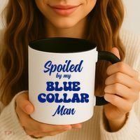 Spoiled By My Blue Collar Man Coffee Mug thumb 3