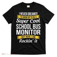 School Bus Monitor T Funny T-Shirt thumb 0