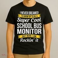 School Bus Monitor T Funny T-Shirt thumb 3