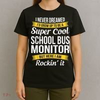 School Bus Monitor T Funny T-Shirt thumb 4