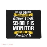 School Bus Monitor T Funny Mousepad thumb 0