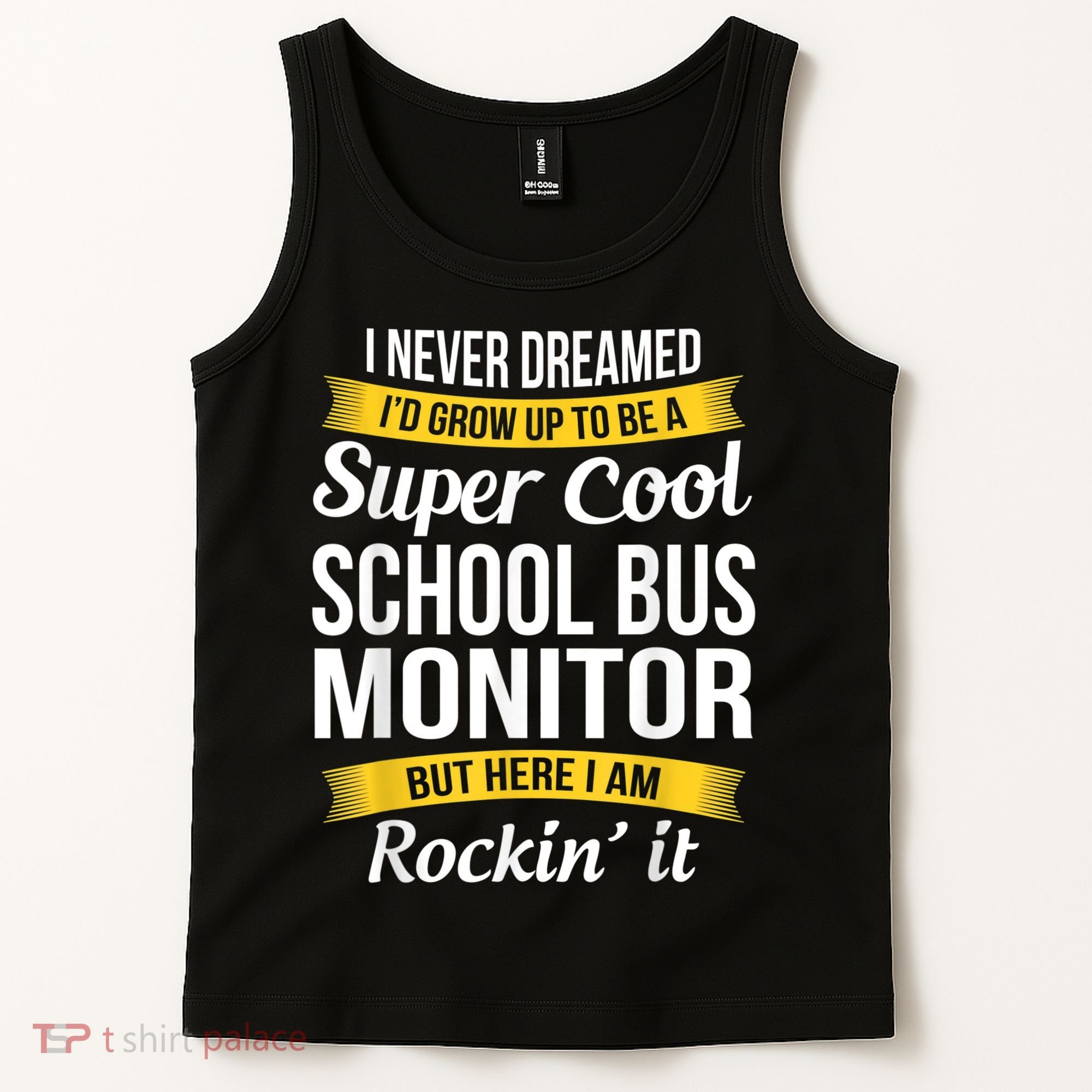 School Bus Monitor T Funny Tank Top