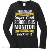School Bus Monitor T Funny Women's Long Sleeve Shirt thumb 0