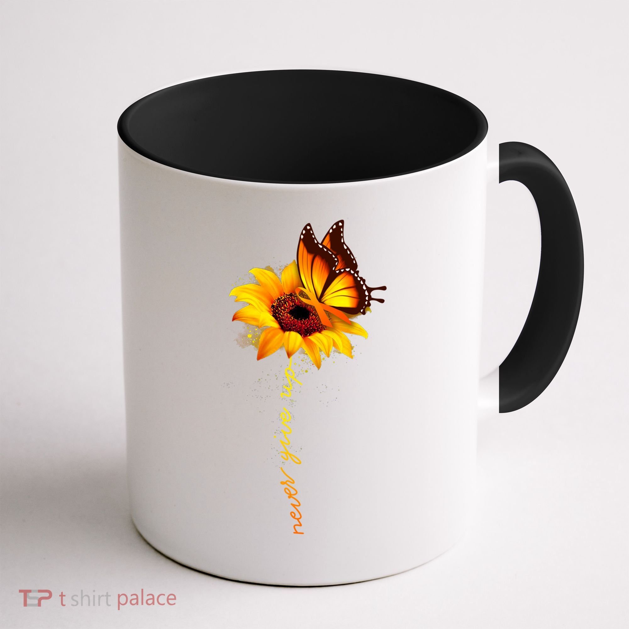 Sunflower Butterfly Multiple Sclerosis Awareness Ms Warrior Gift Coffee Mug