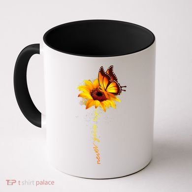 Sunflower Butterfly Multiple Sclerosis Awareness Ms Warrior Gift Coffee Mug
