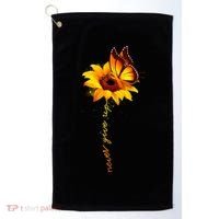 Sunflower Butterfly Multiple Sclerosis Awareness Ms Warrior Gift Golf Towel thumb 0