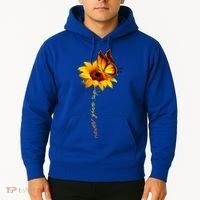 Sunflower Butterfly Multiple Sclerosis Awareness Ms Warrior Gift Hoodie thumb 2