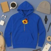 Sunflower Butterfly Multiple Sclerosis Awareness Ms Warrior Gift Hoodie thumb 3