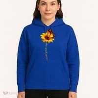 Sunflower Butterfly Multiple Sclerosis Awareness Ms Warrior Gift Hoodie thumb 5