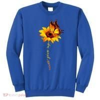 Sunflower Butterfly Multiple Sclerosis Awareness Ms Warrior Gift Sweatshirt thumb 0