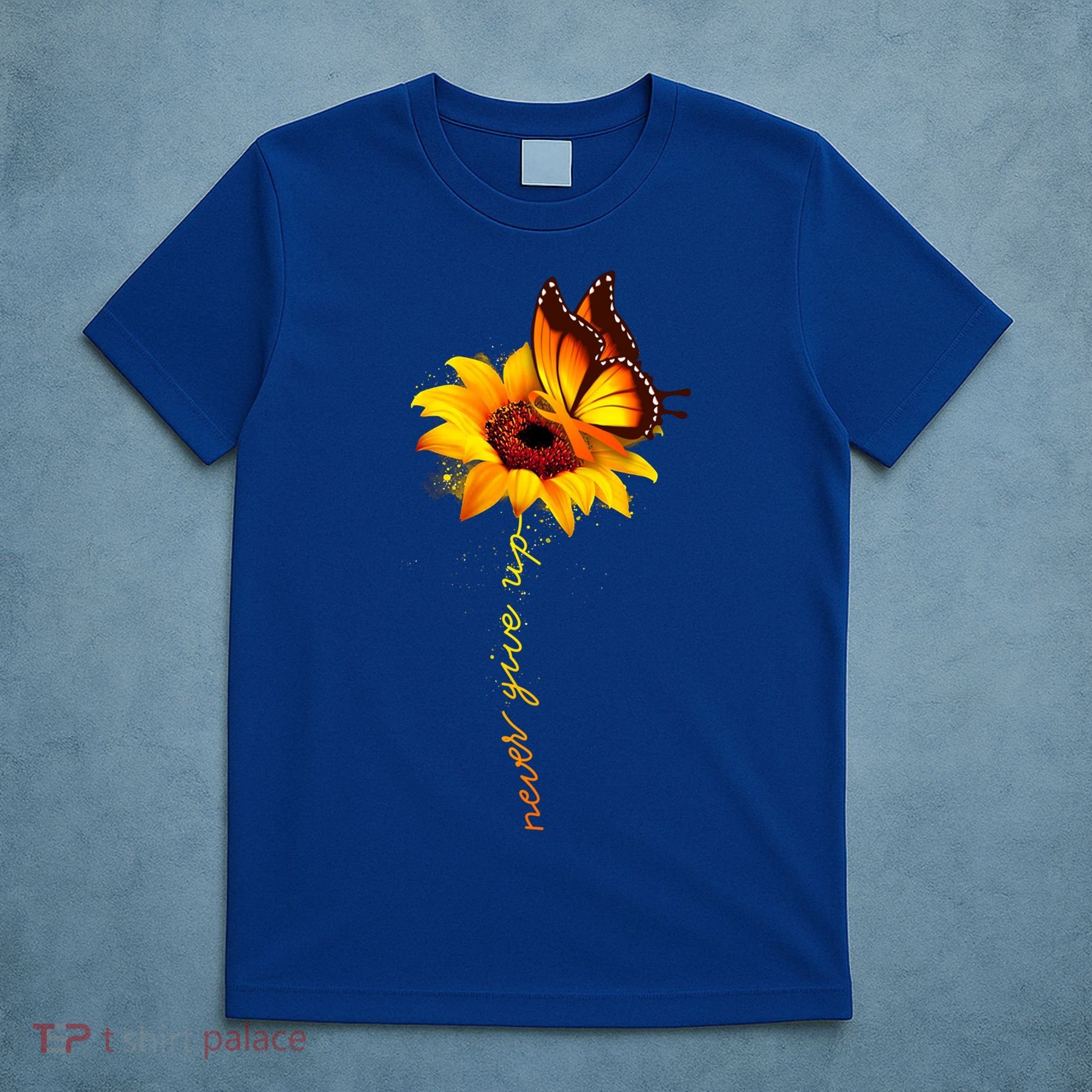 Sunflower Butterfly Multiple Sclerosis Awareness Ms Warrior Gift T-Shirt